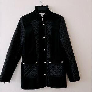 Stylish mixed texture moto style 3/4 length jacket 🧥 GREAT CONDITION